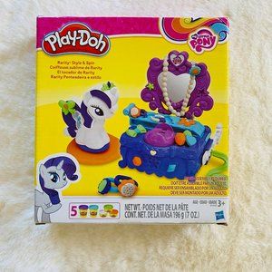 Play-Doh My Little Pony Rarity Style and Spin Playset NEW.